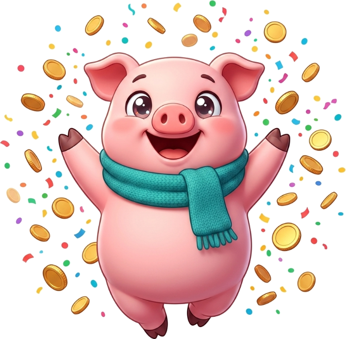 Chancho festejando